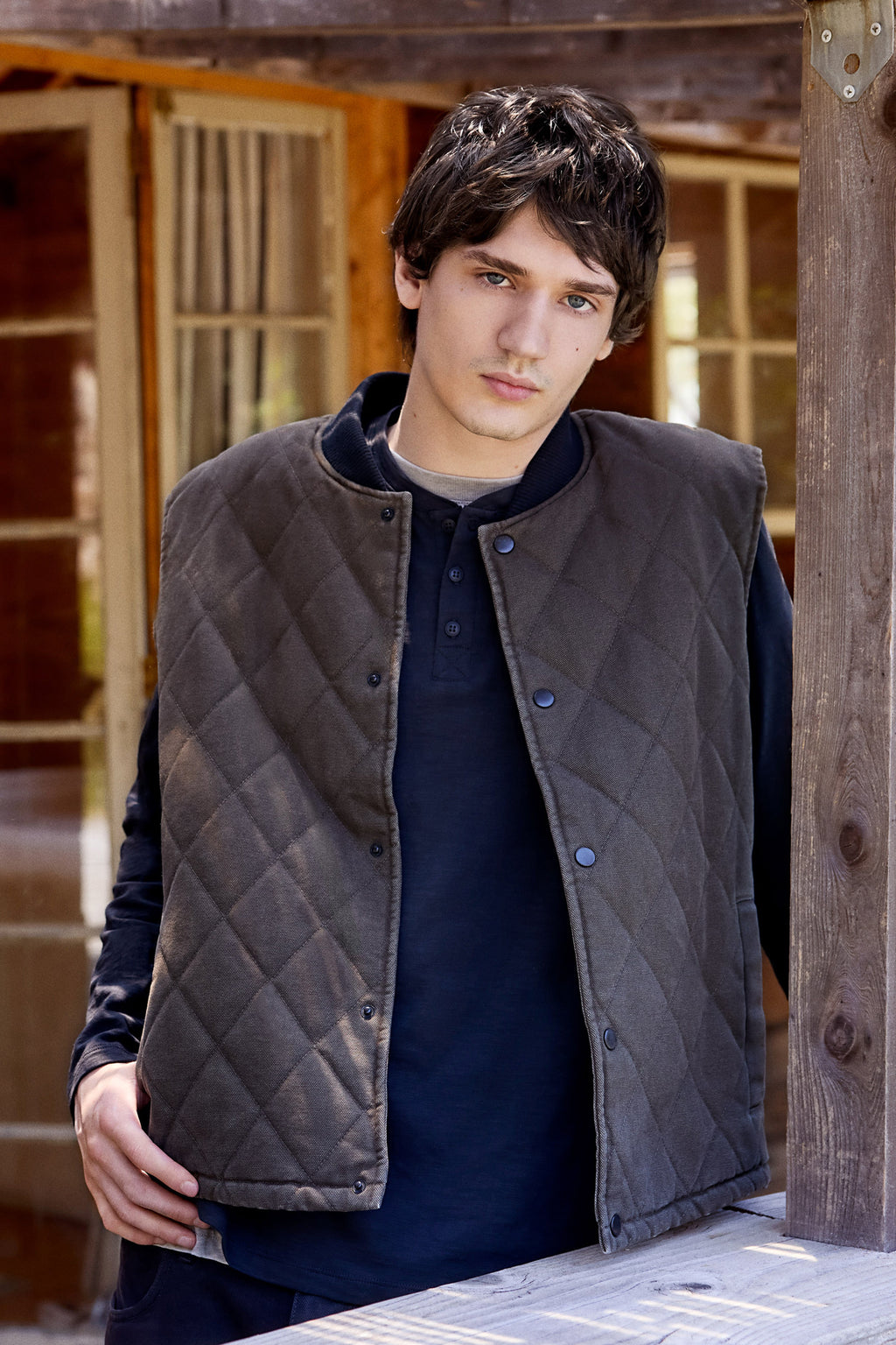 Cotton Canvas Twill Quilted Vest