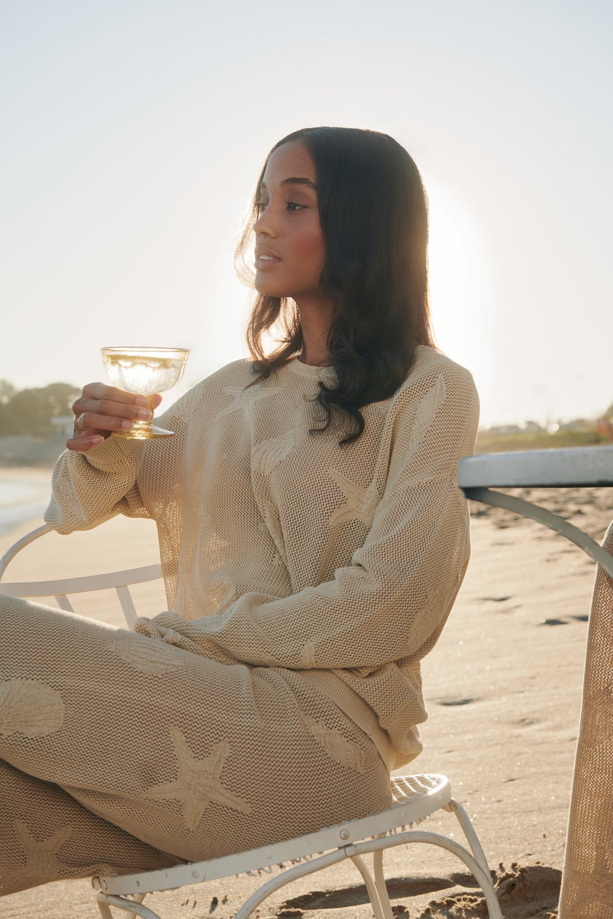 Sunbleached Shell Motif Pant