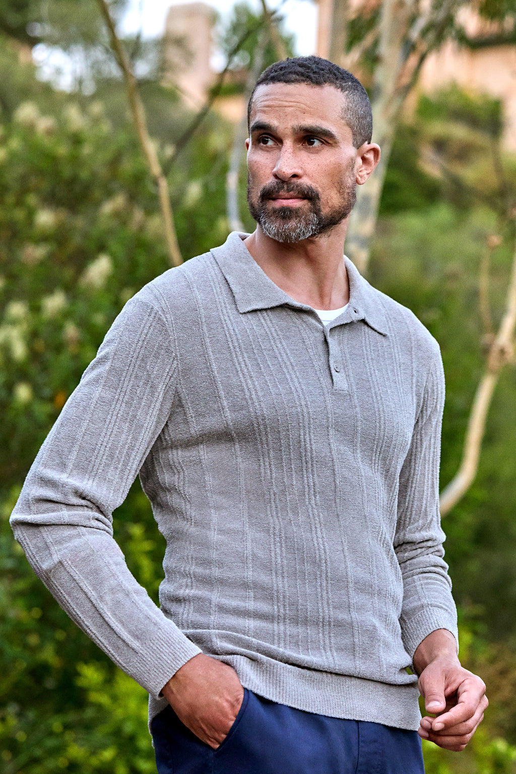 CozyChic Ultra Lite® LS Rib Polo