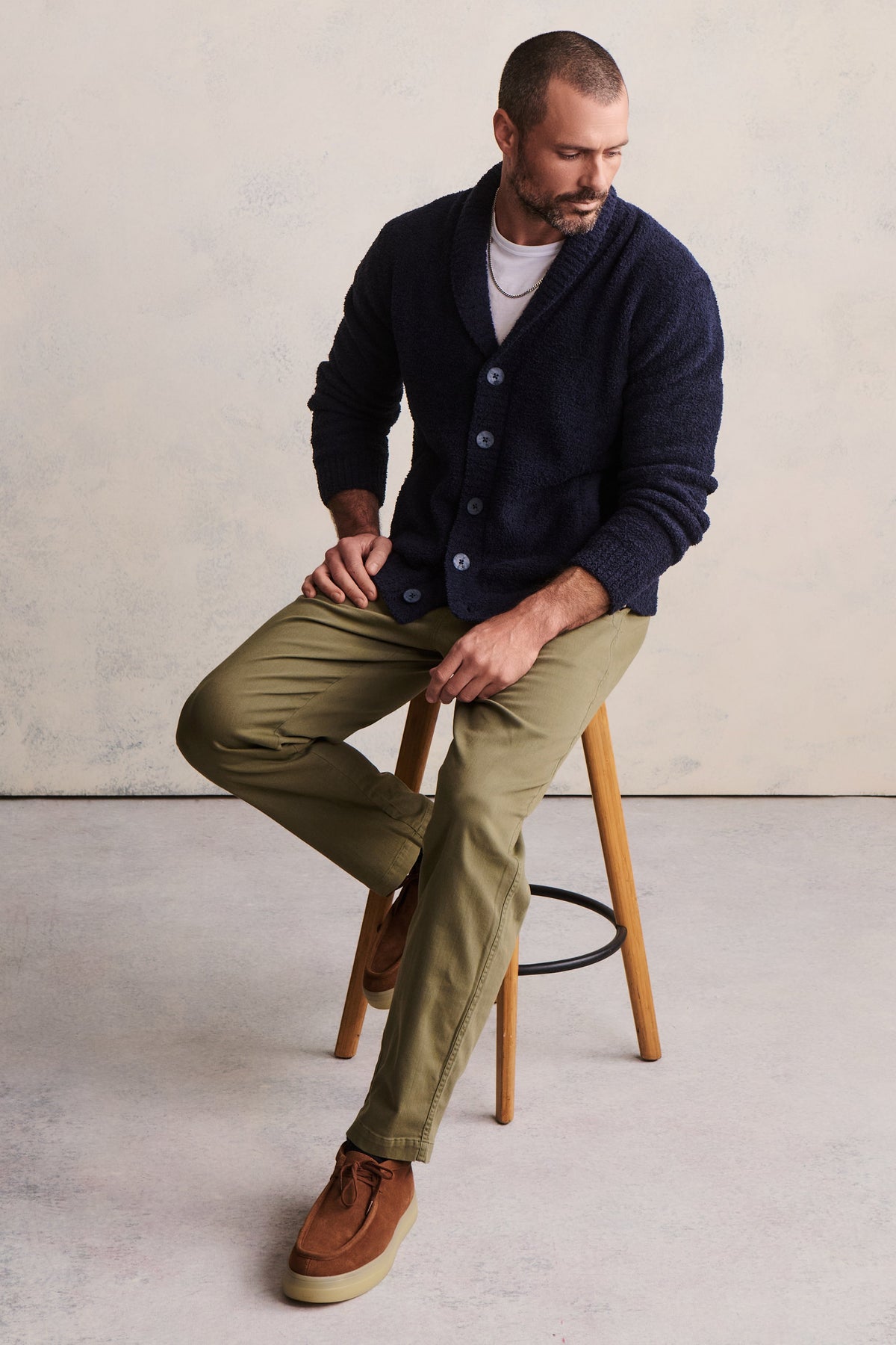 Malibu Collection® Woven Twill Relaxed Pant