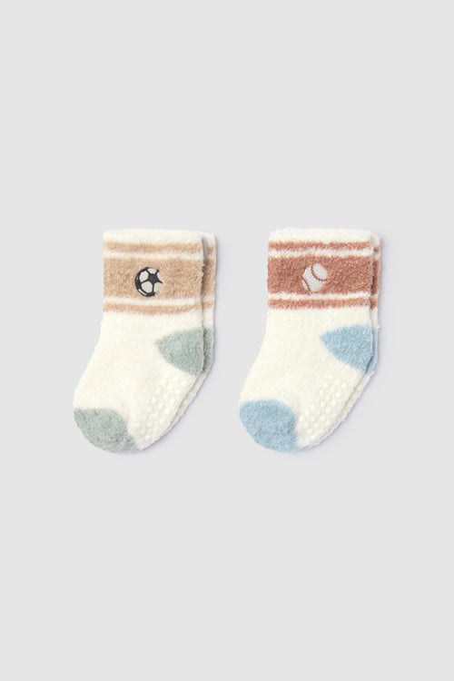 CozyChic Lite® Baby Striped Play Sock Set