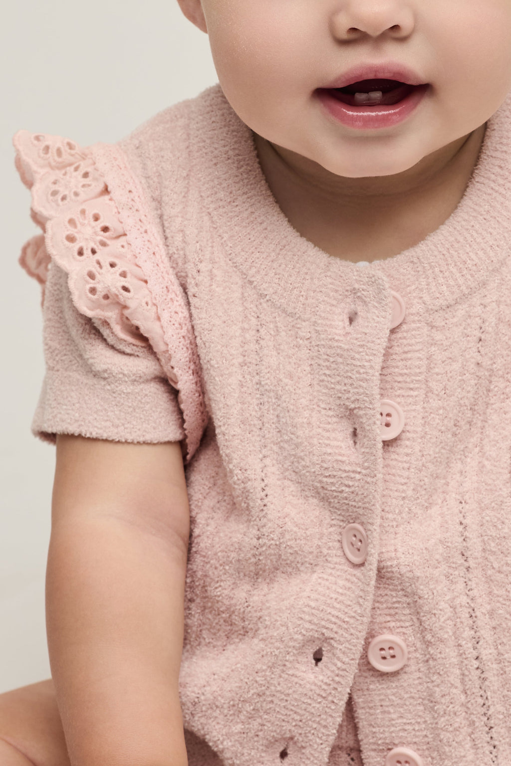 CozyChic Ultra Lite® Baby Set with Cotton Eyelet Ruffle