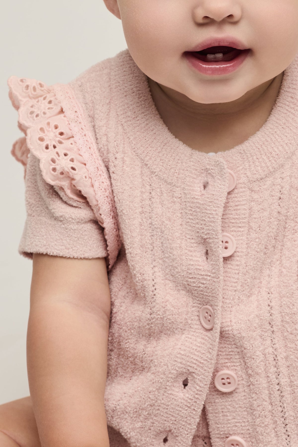 CozyChic Ultra Lite® Baby Set with Cotton Eyelet Ruffle