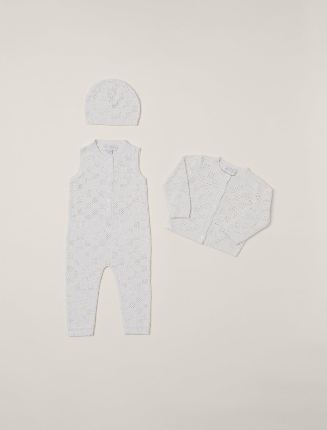 CozyChic® Checkered Pointelle Baby Set