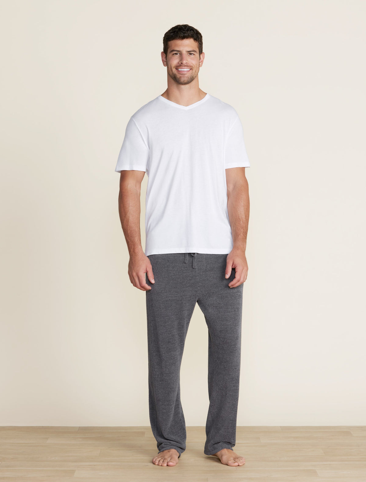 Malibu Collection® Cotton Modal V-Neck Basic Tee