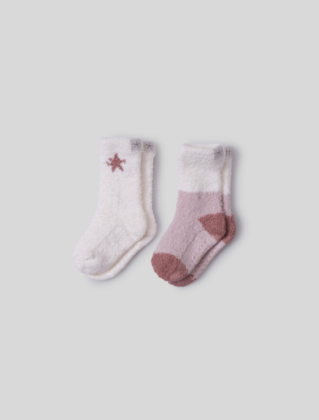 CozyChic® Toddler 2 Pack Color Block Sock Set