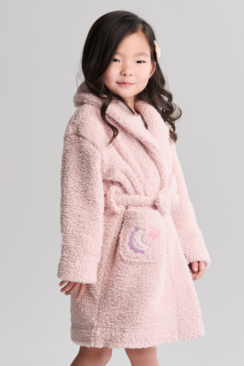 Brushed CozyChic® Toddler Embroidered Star Robe