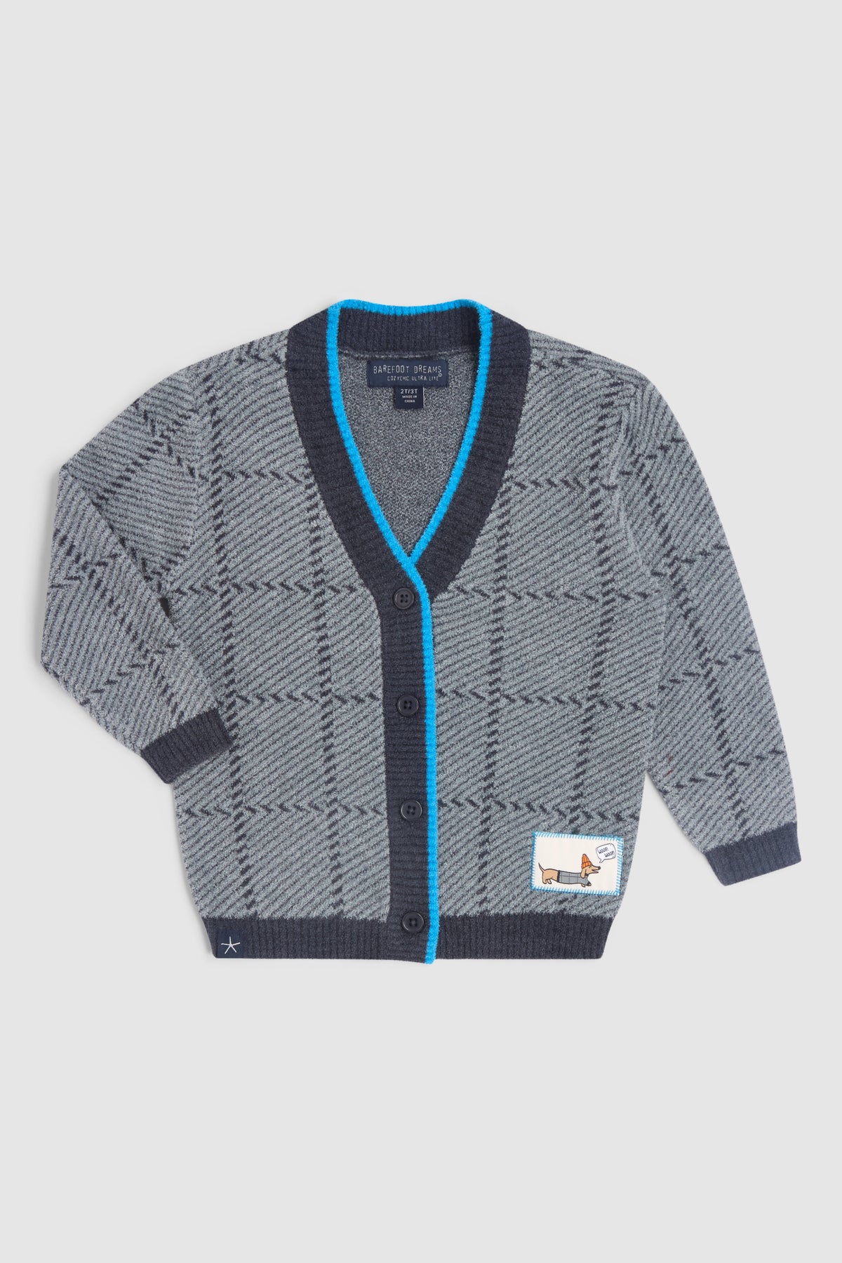 CozyChic Ultra Lite® Toddler Plaid Cardigan