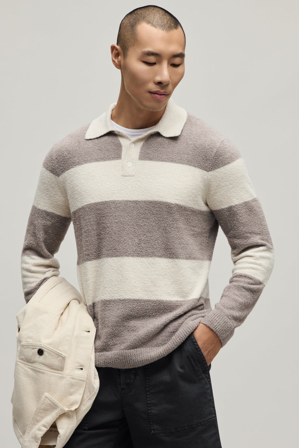 CozyChic Lite® Rugby Sweater