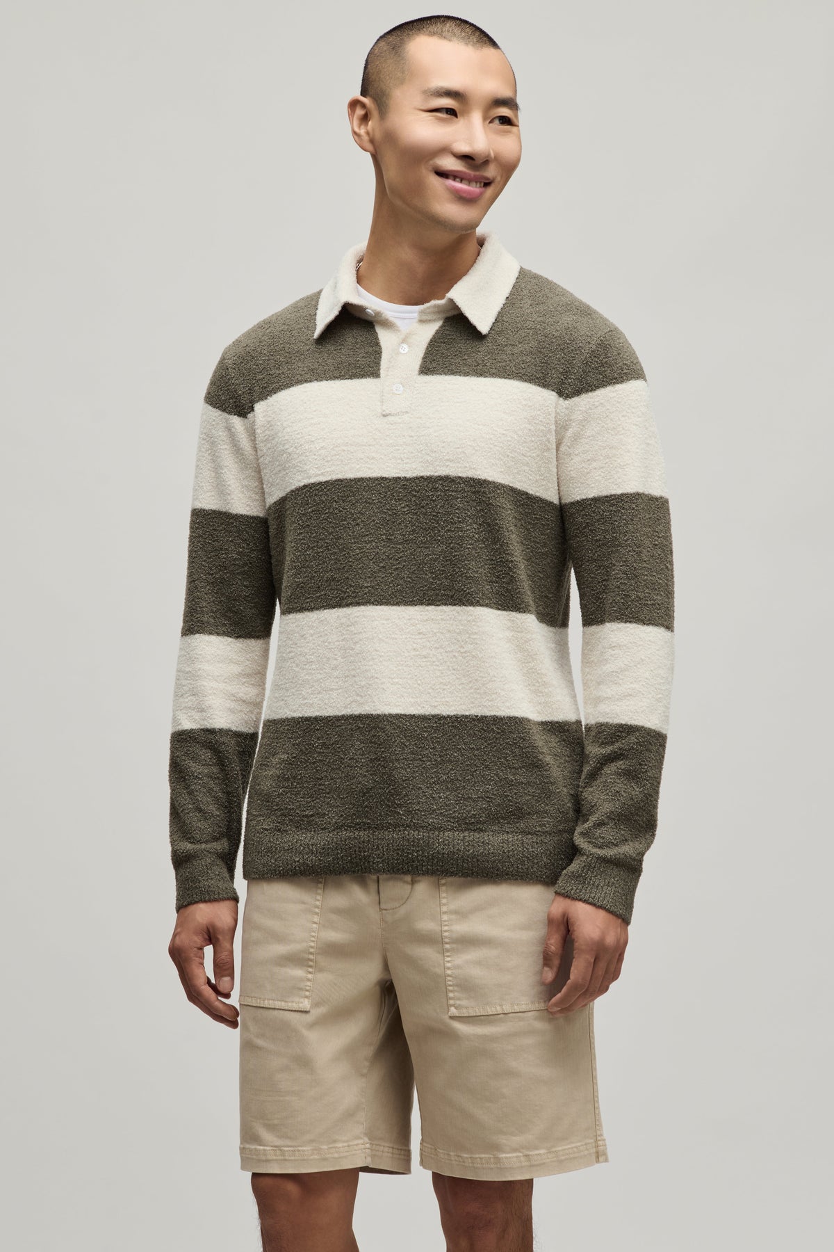CozyChic Lite® Rugby Sweater