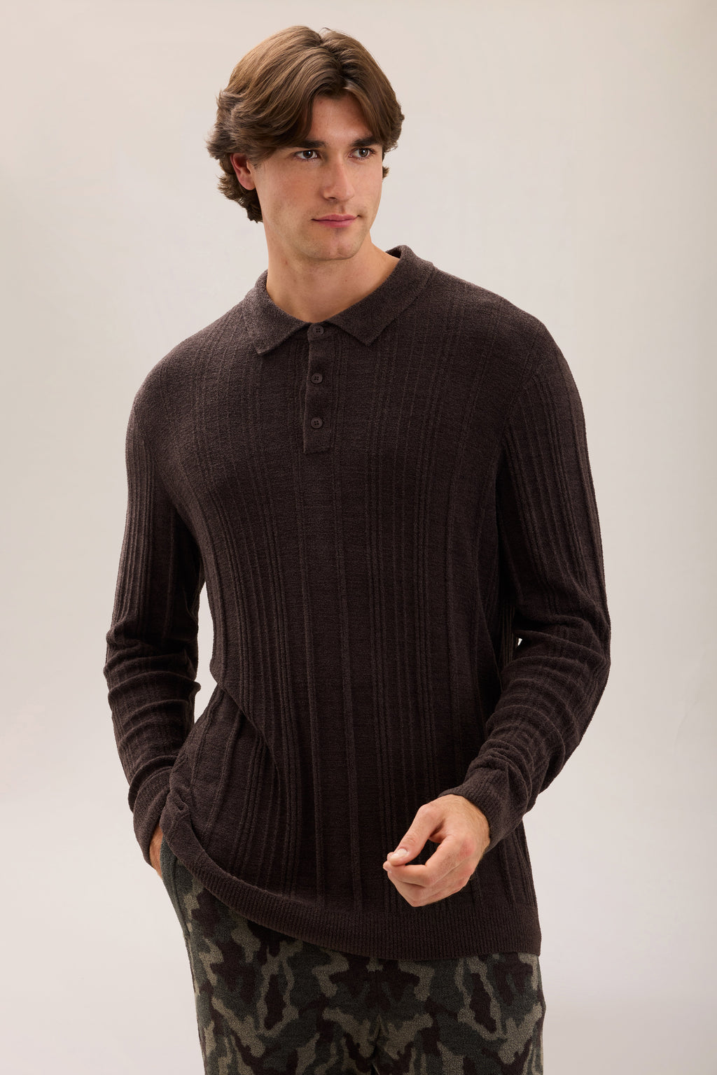 CozyChic Ultra Lite® LS Rib Polo