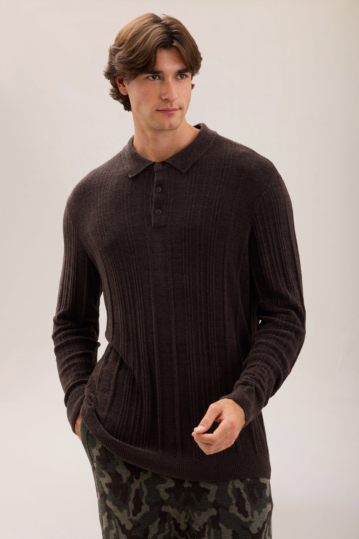 CozyChic Ultra Lite® LS Rib Polo