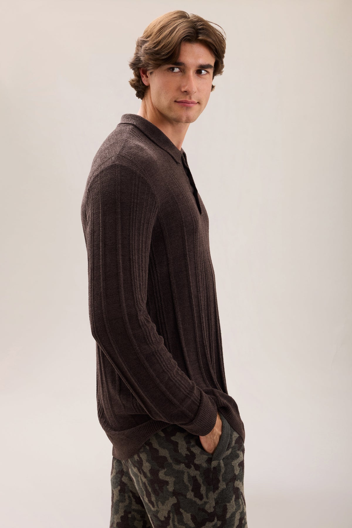 CozyChic Ultra Lite® LS Rib Polo