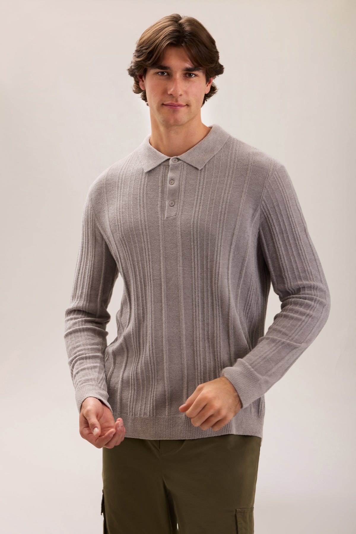 CozyChic Ultra Lite® LS Rib Polo