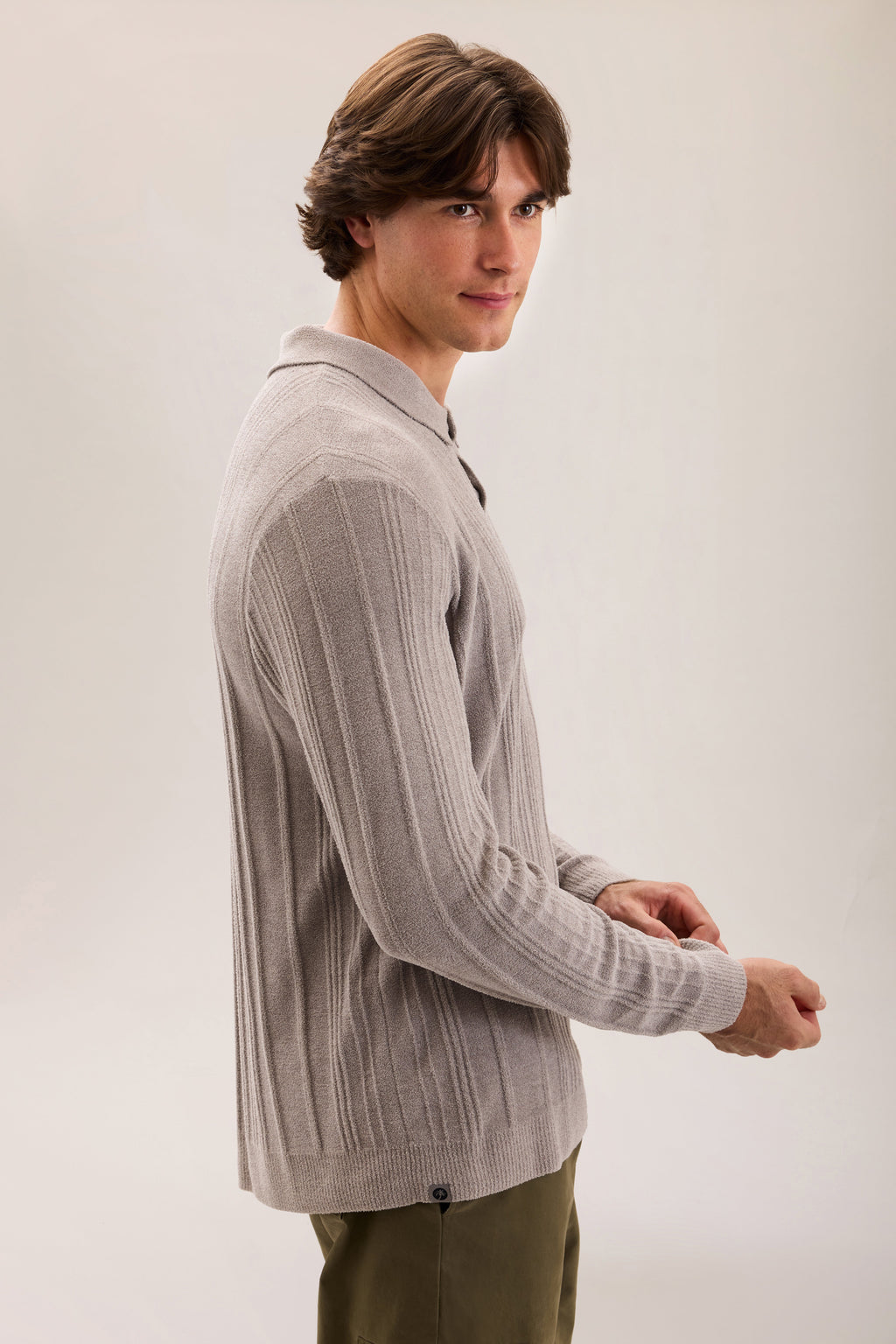 CozyChic Ultra Lite® LS Rib Polo