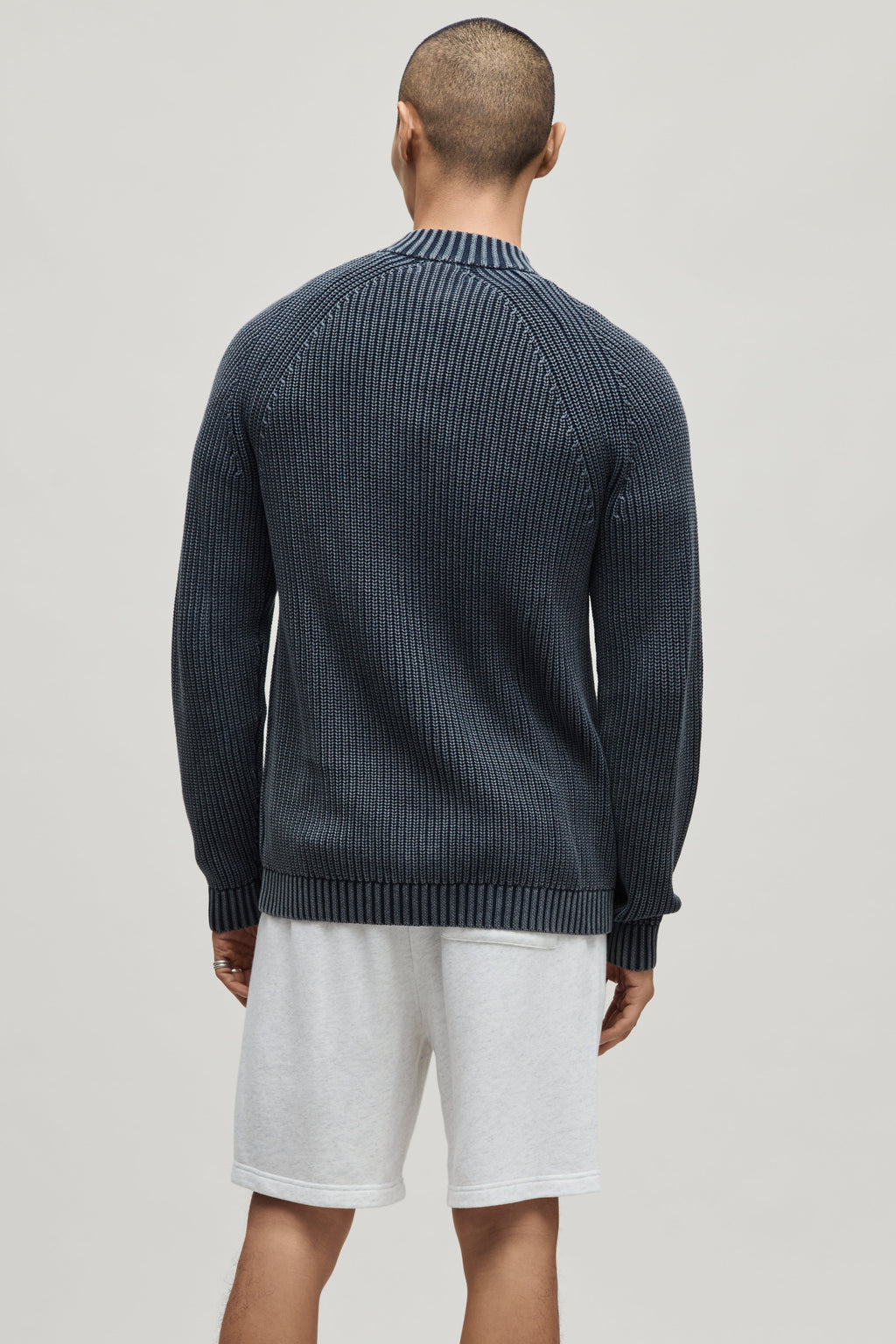 Sunbleach Zip Up Cardigan