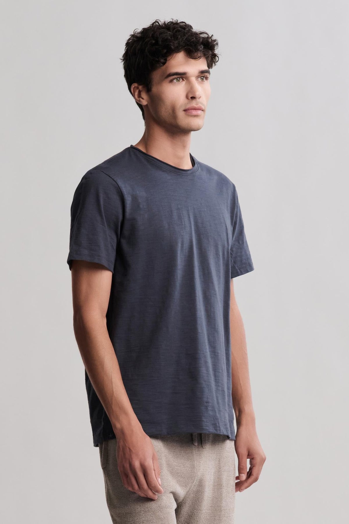 Malibu Collection® Slub Cut Neck T-Shirt
