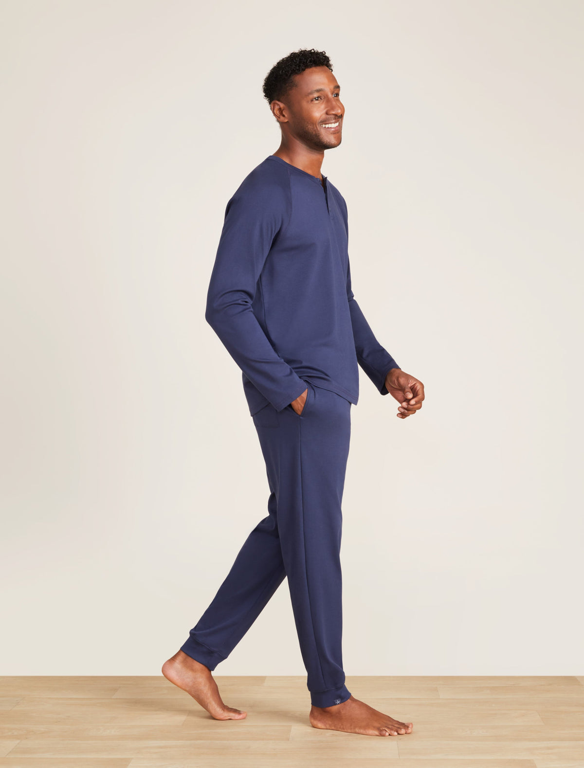 Malibu Collection® Pima Jersey Long Sleeve Henley