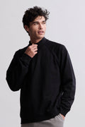 Malibu Collection® Pima Cotton Fleece Half Zip Pullover