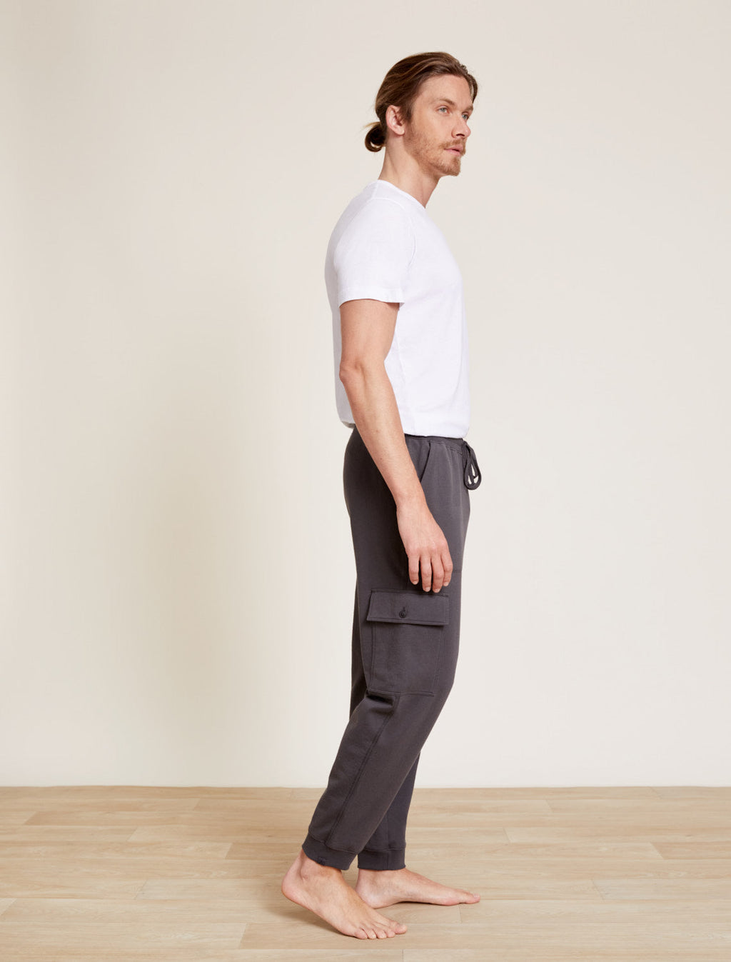 Malibu Collection® Pima Cotton Fleece Cargo Sweatpant
