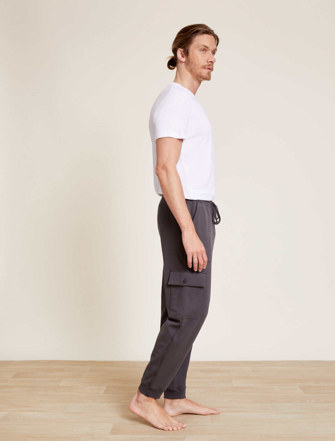 Malibu Collection® Pima Cotton Fleece Cargo Sweatpant
