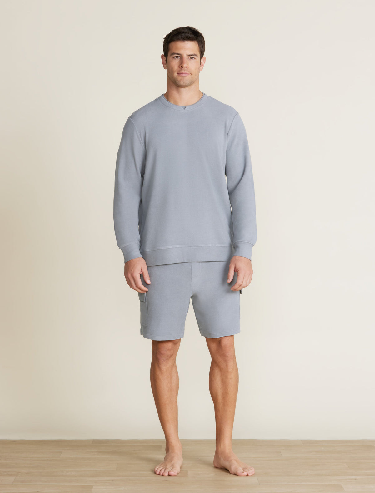 Malibu Collection® Brushed Fleece Split Neck Pullover
