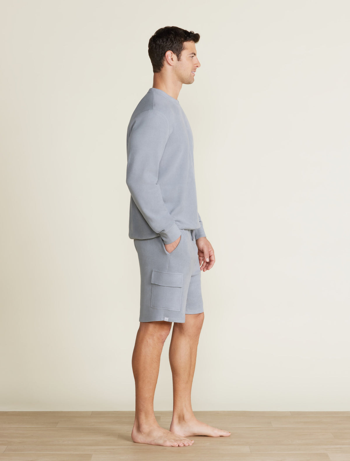 Malibu Collection® Brushed Fleece Split Neck Pullover