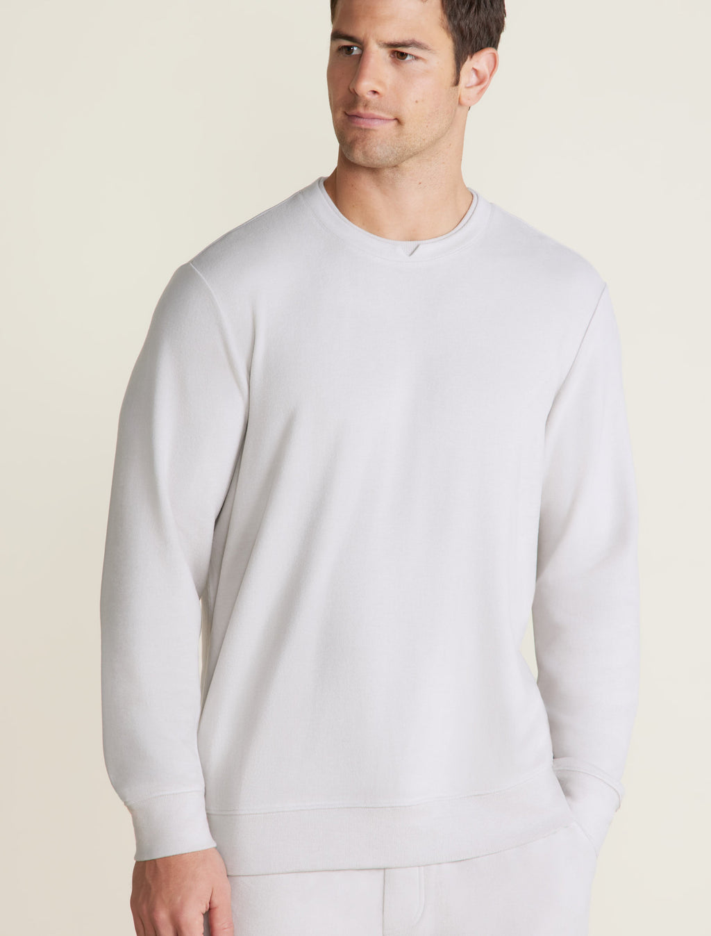 Malibu Collection® Brushed Fleece Split Neck Pullover