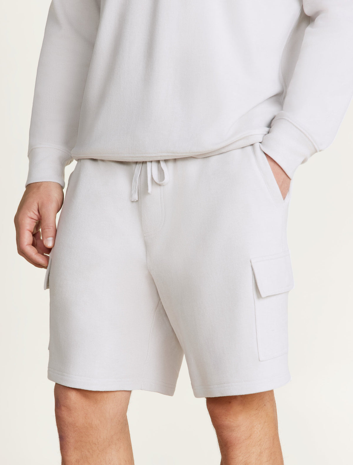 Malibu Collection® Brushed Fleece Cargo Short