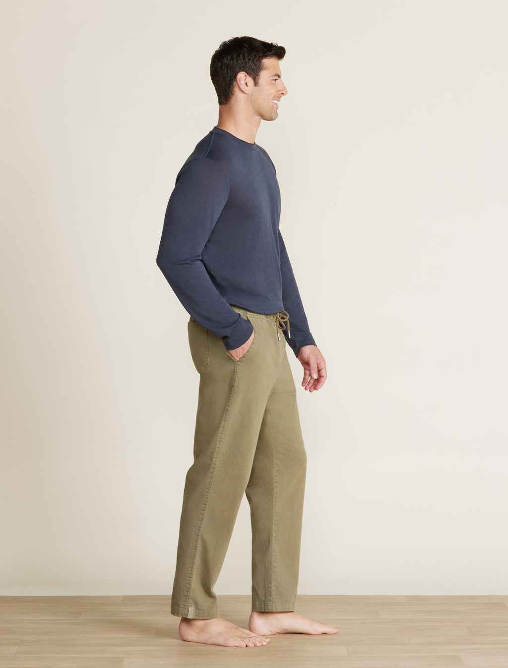 Malibu Collection® Woven Twill Relaxed Pant