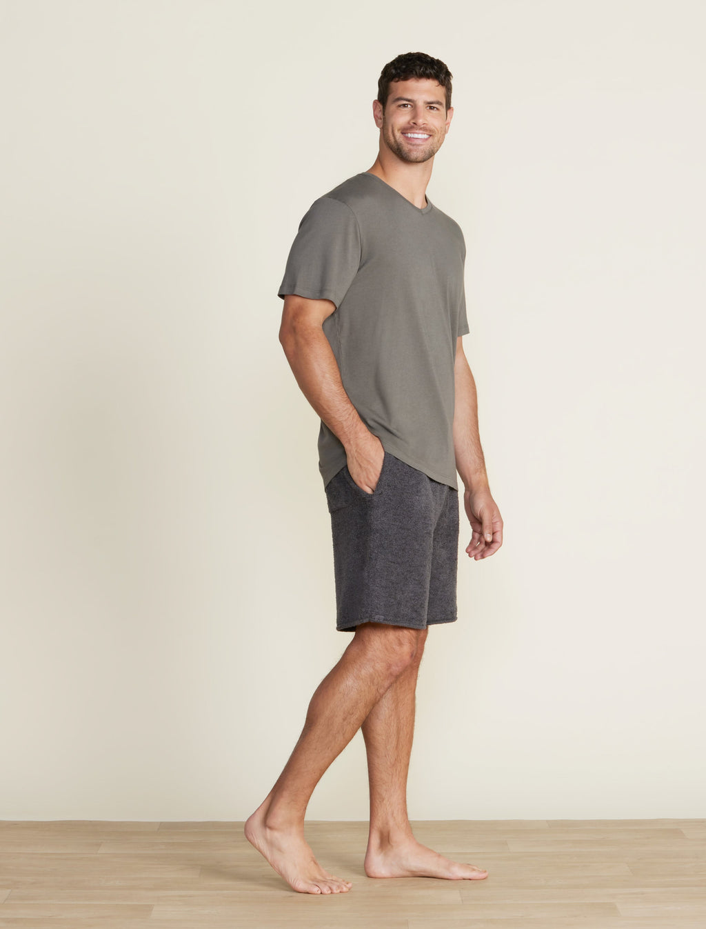 Malibu Collection® Cotton Modal V-Neck Basic Tee
