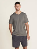 Malibu Collection® Cotton Modal V-Neck Basic Tee