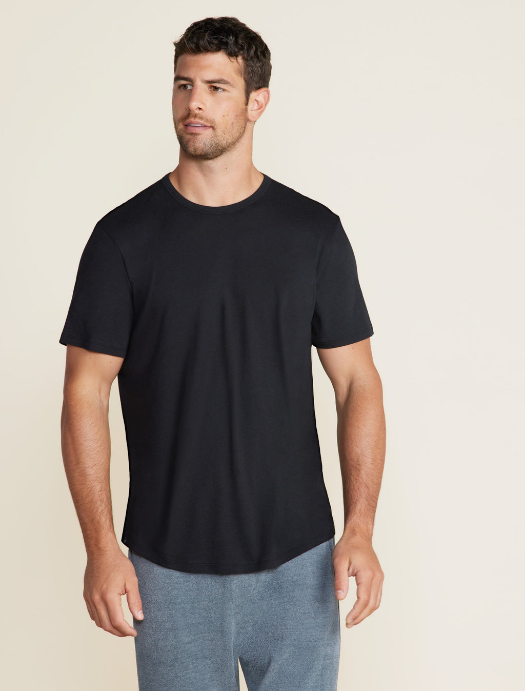 Malibu Collection® Short Sleeve Cotton Modal Crew