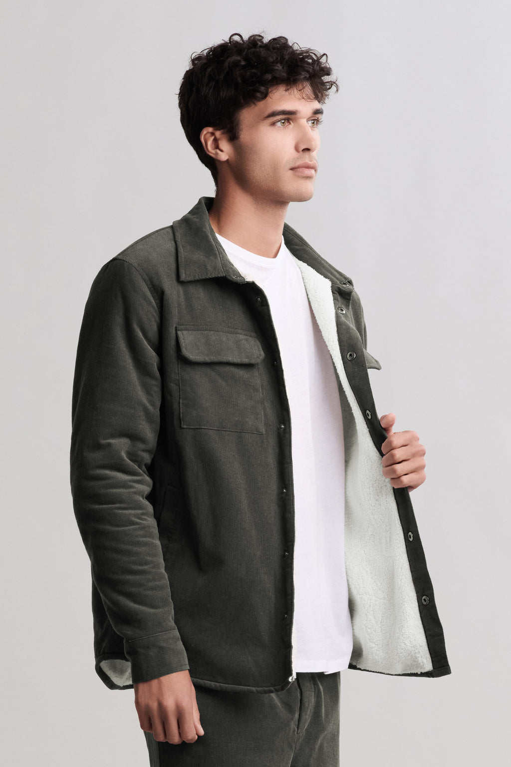 Malibu Collection® Corduroy Shirt Jacket