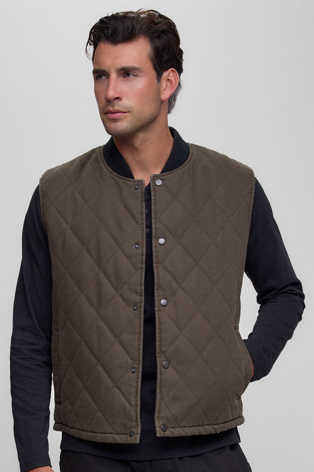 Cotton Canvas Twill Quilted Vest