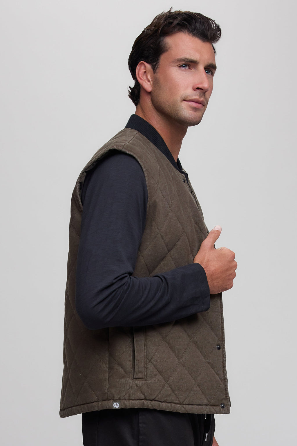 Cotton Canvas Twill Quilted Vest