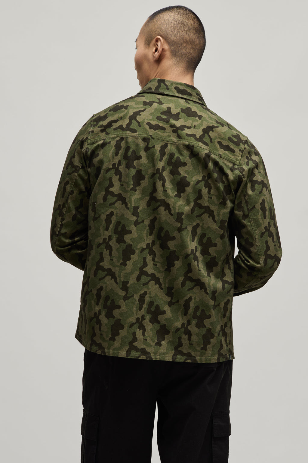 Cotton Twill Shirt Jacket