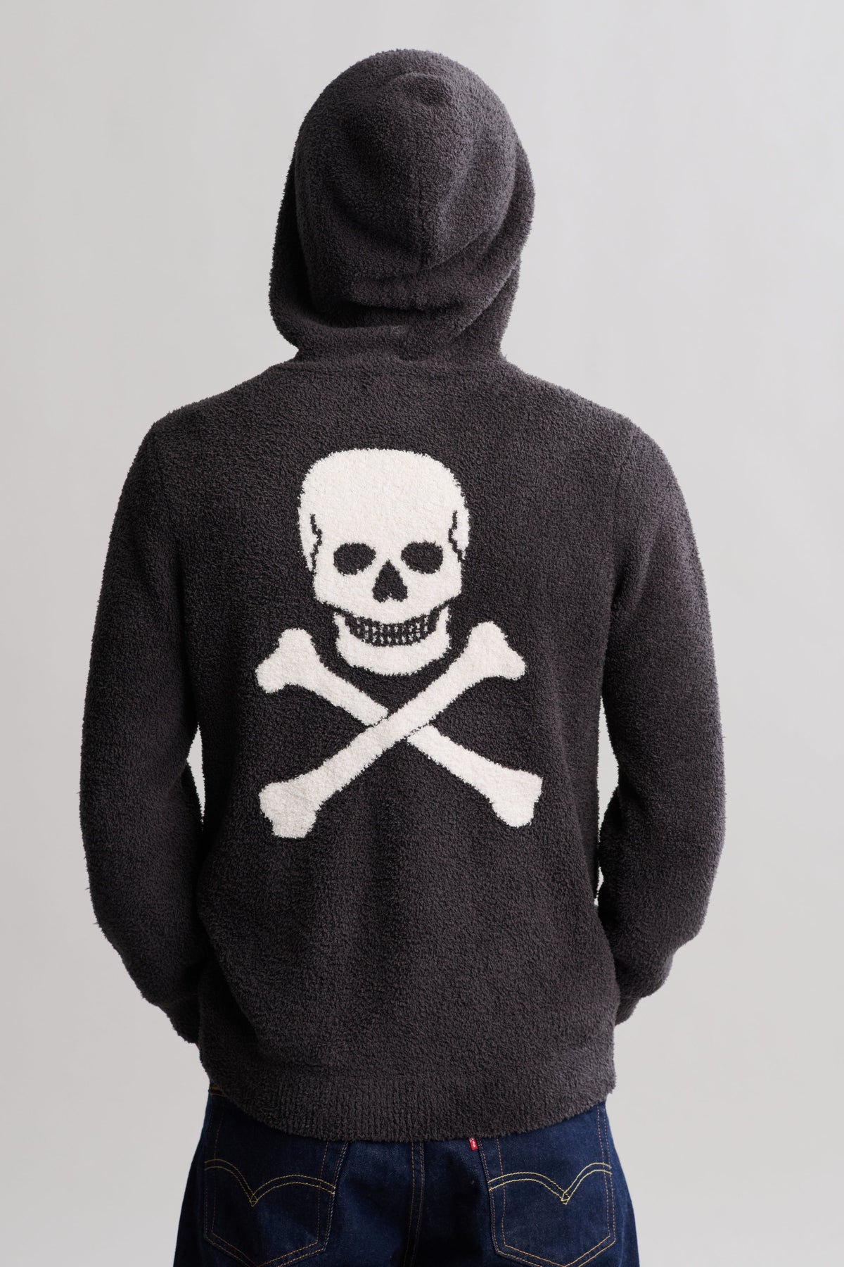 CozyChic® Unisex Skull & Bones Zip Up Hoodie