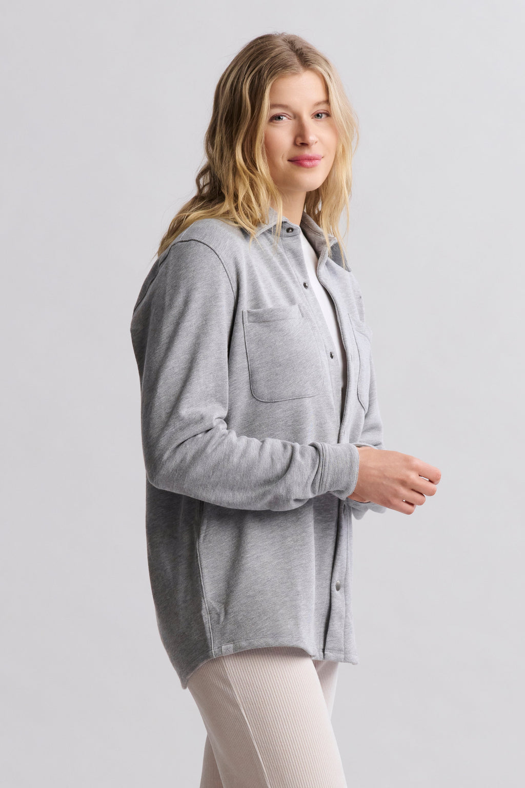 Malibu Collection® Unisex French Terry Shacket
