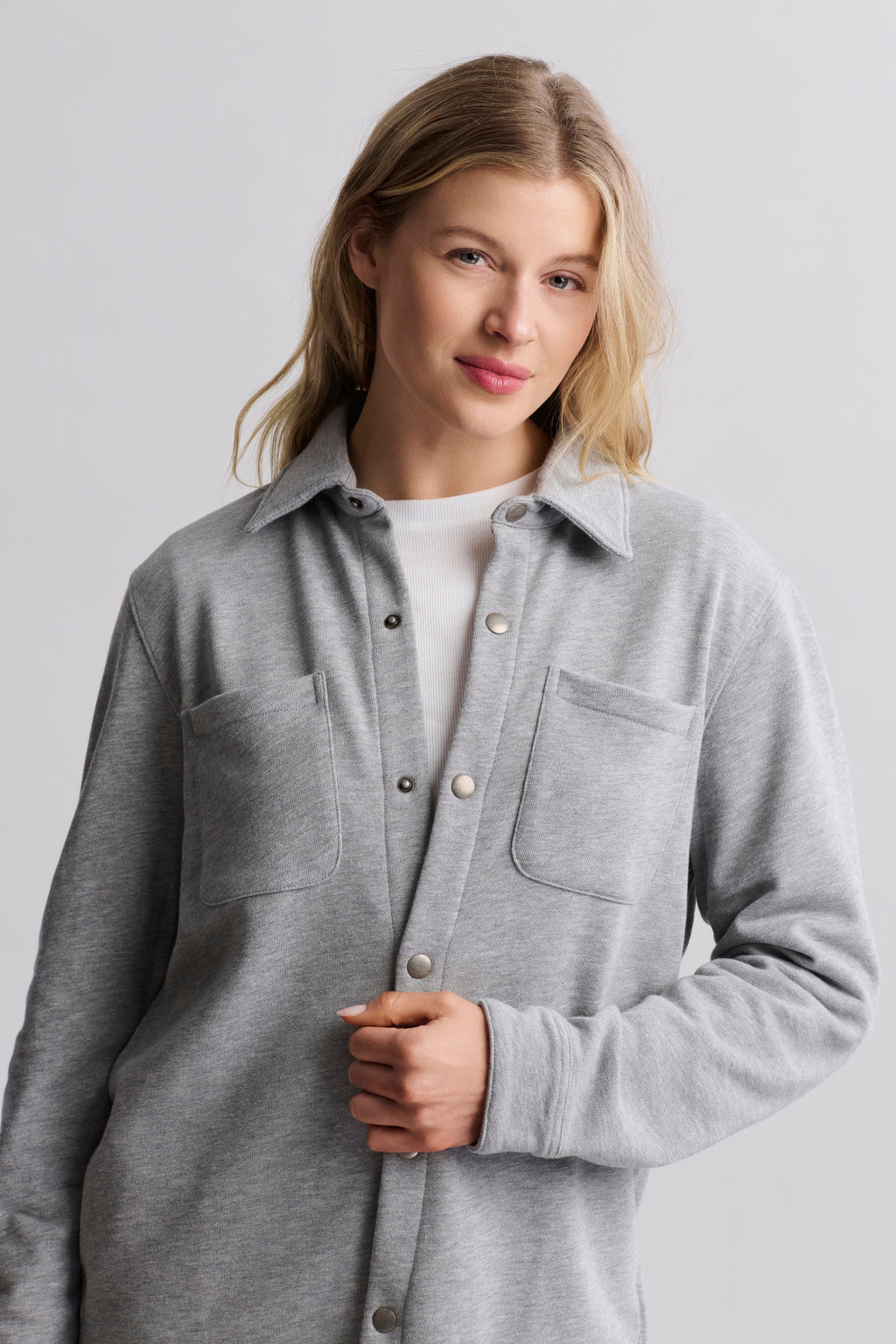 Malibu Collection® Unisex French Terry Shacket