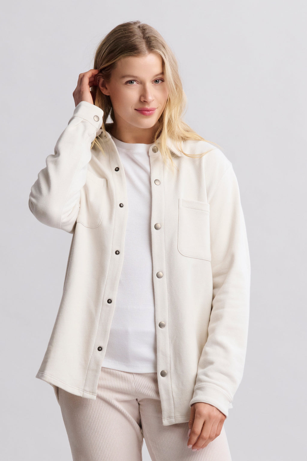 Malibu Collection® Unisex French Terry Shacket