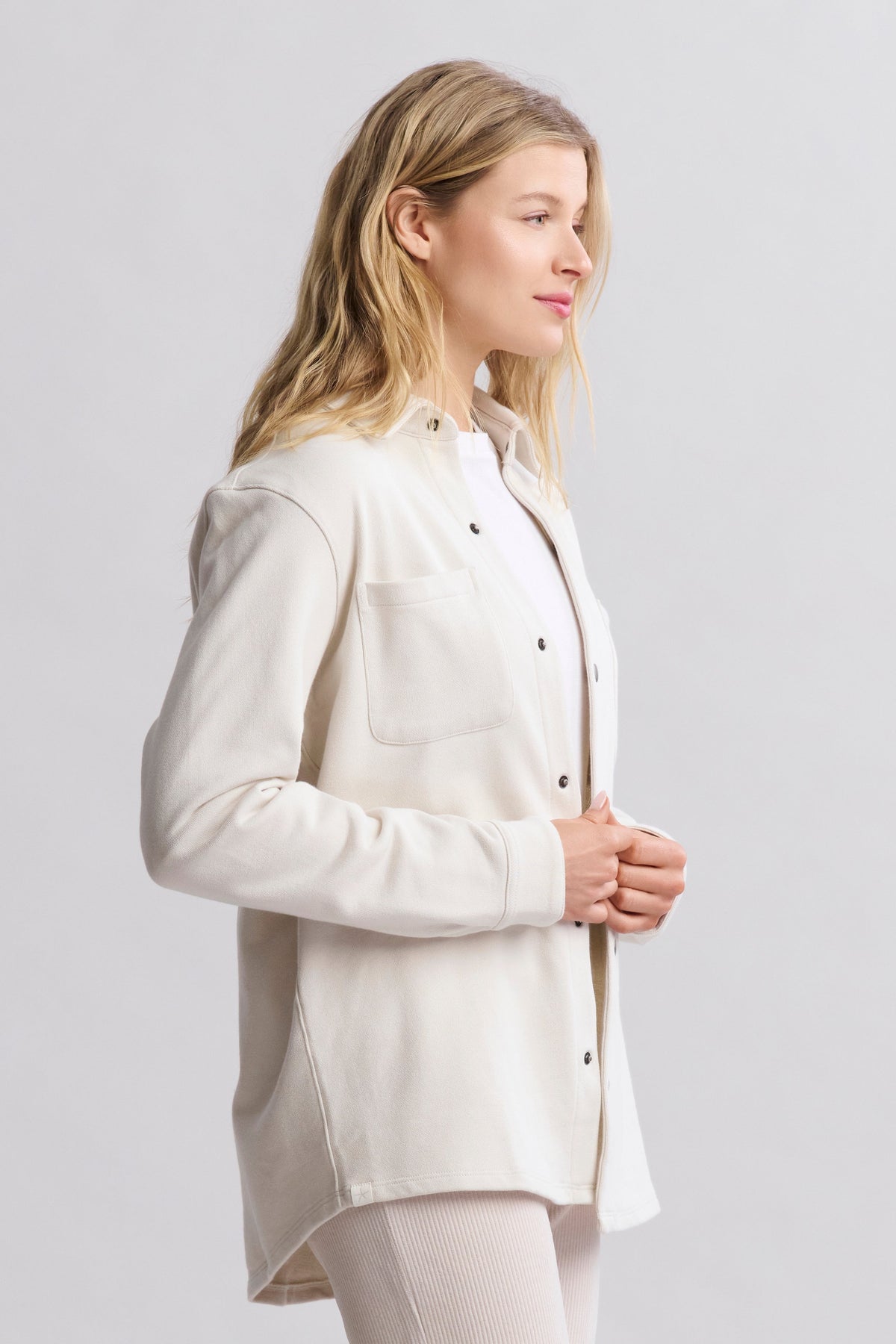 Malibu Collection® Unisex French Terry Shacket