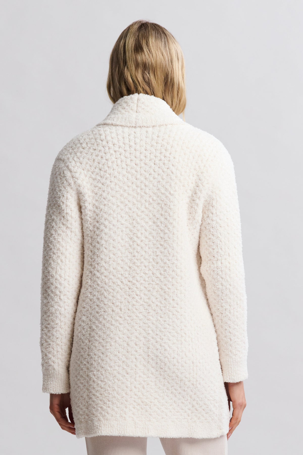 CozyChic® Honeycomb Shawl Cardigan