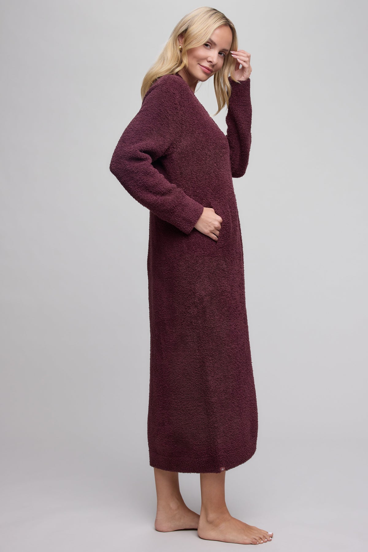 CozyChic® Full Zip V-neck Lounger