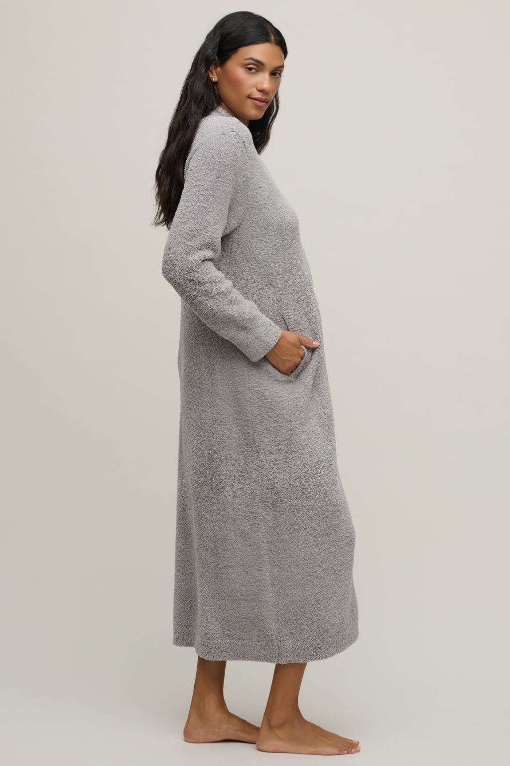 CozyChic® Full Zip V-neck Lounger