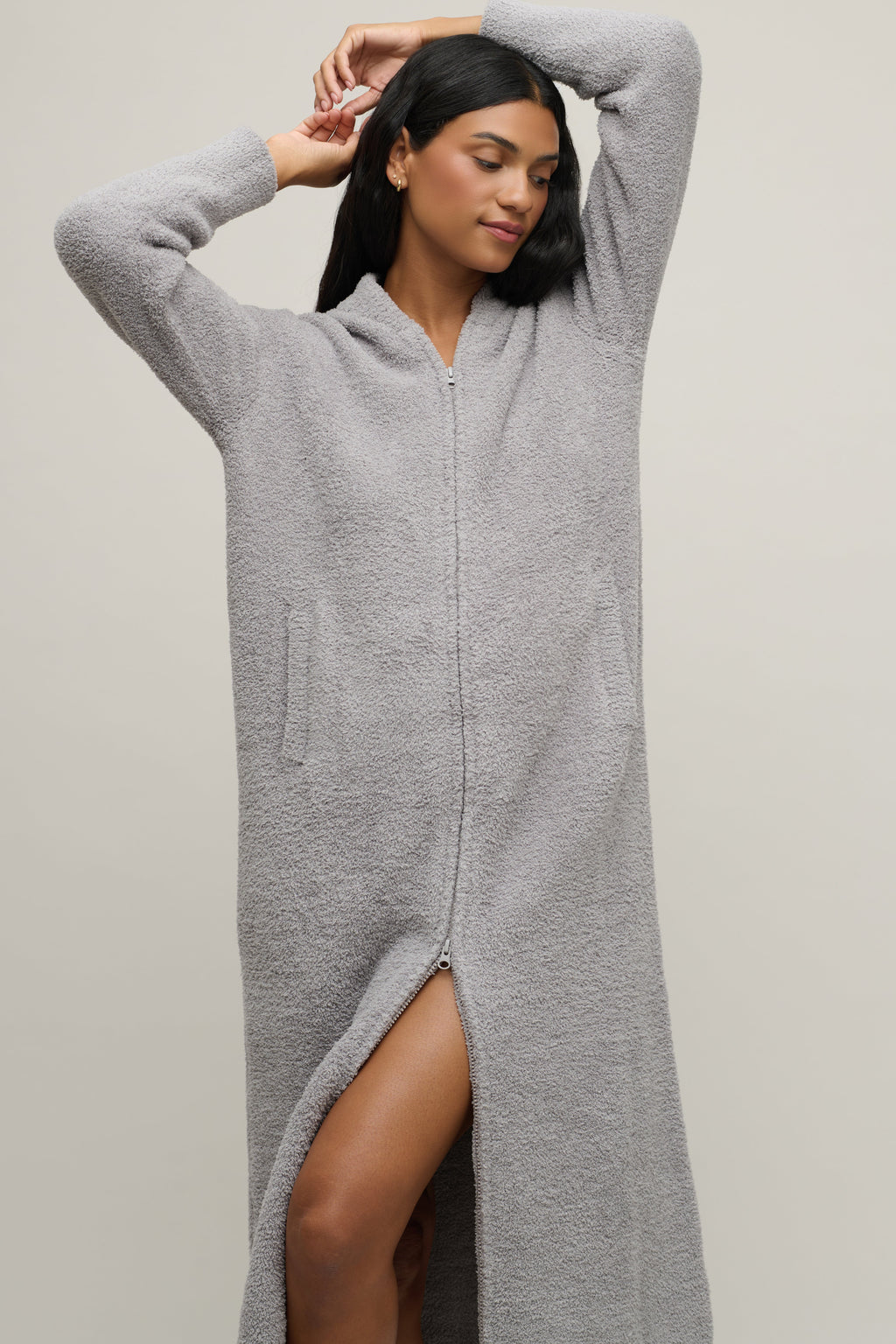 CozyChic® Full Zip V-neck Lounger
