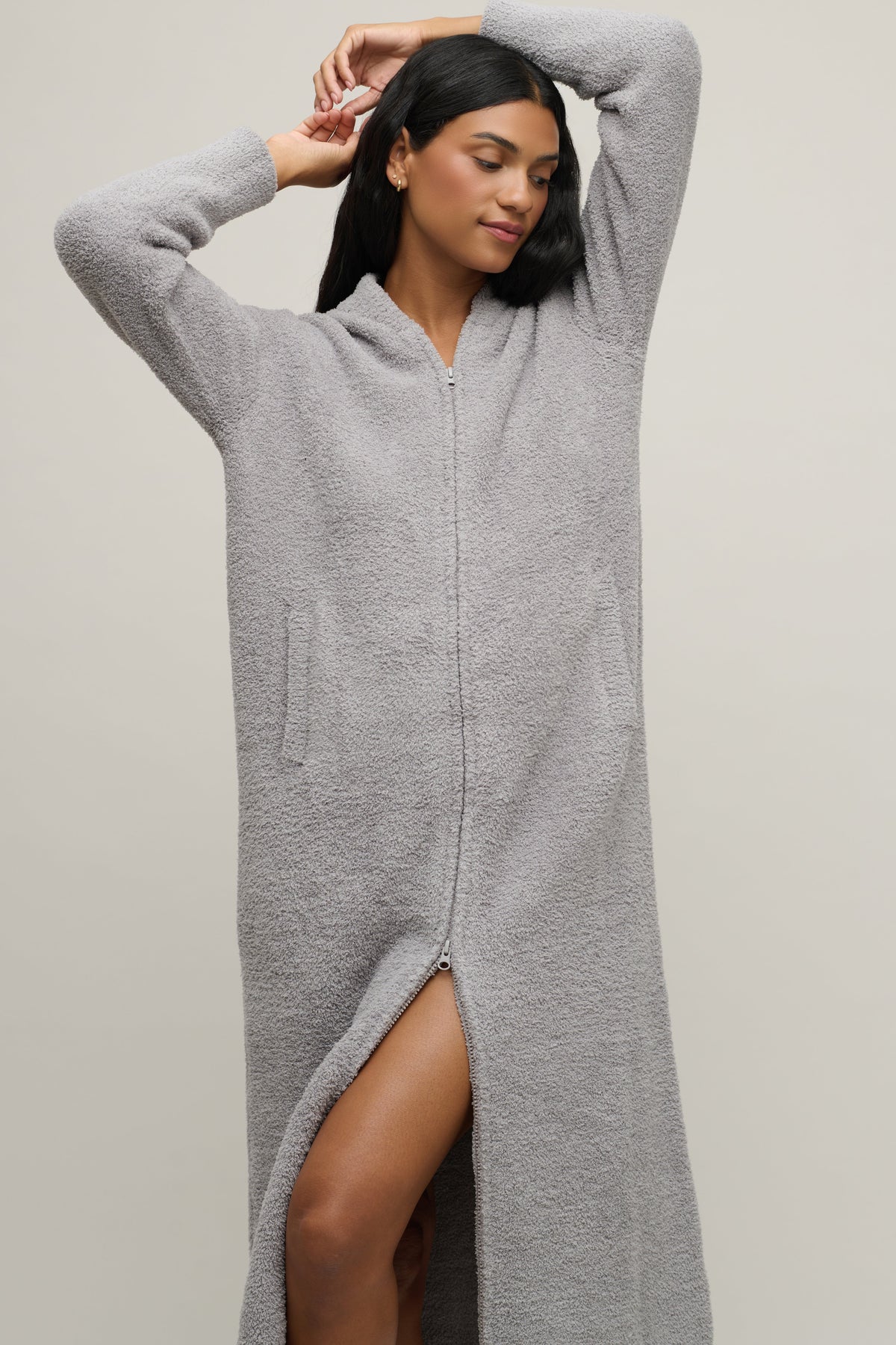 CozyChic® Full Zip V-neck Lounger