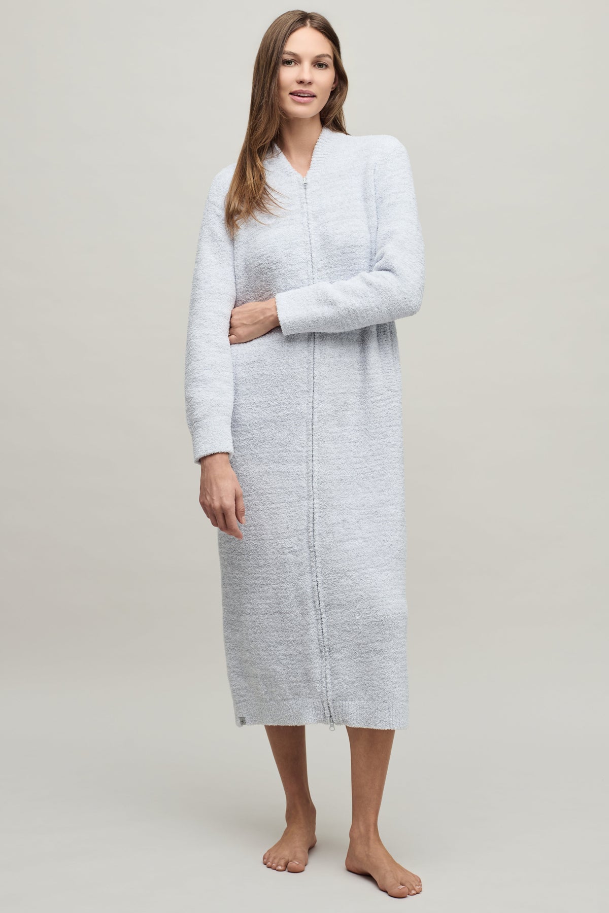CozyChic® Full Zip V-neck Lounger