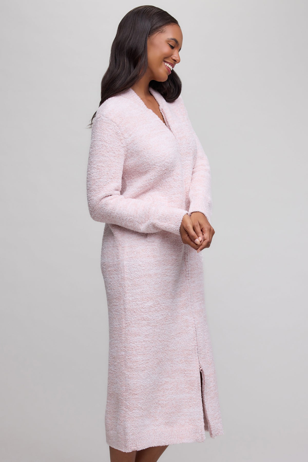 CozyChic® Full Zip V-neck Lounger
