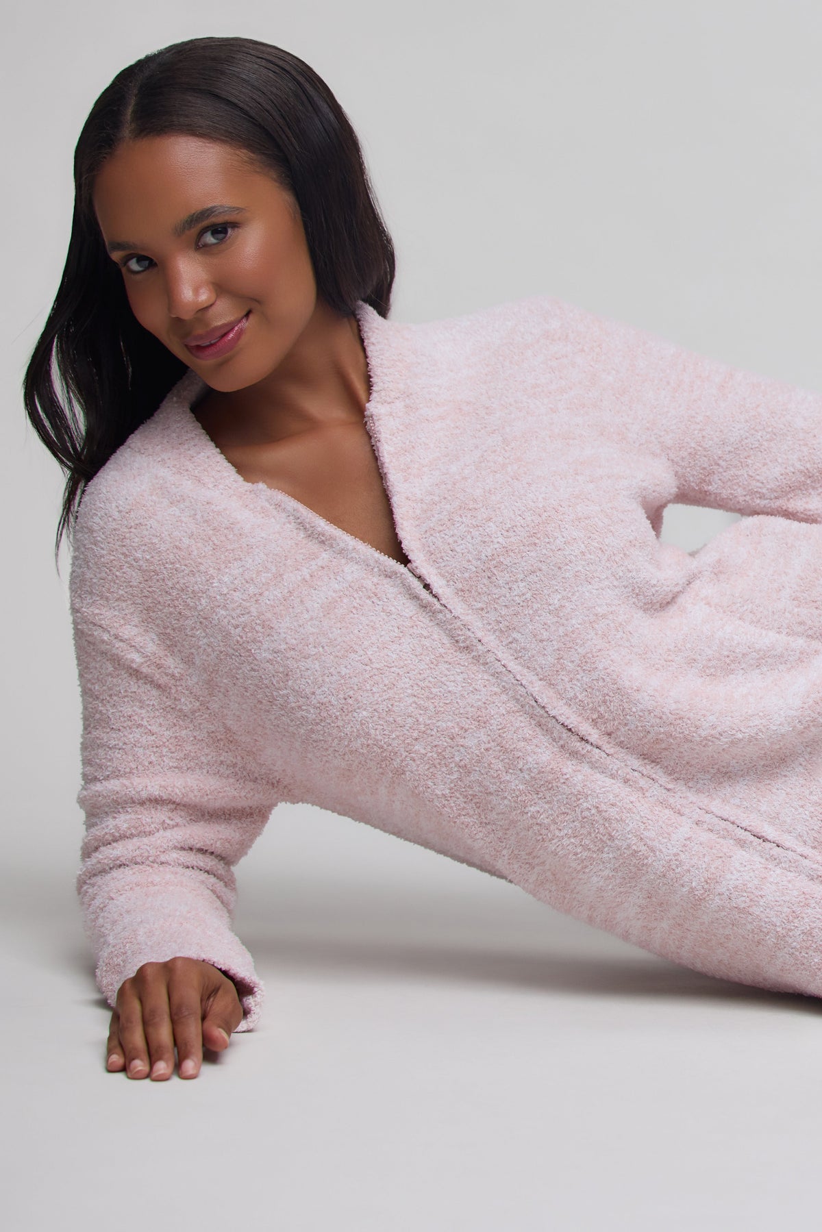 CozyChic® Full Zip V-neck Lounger